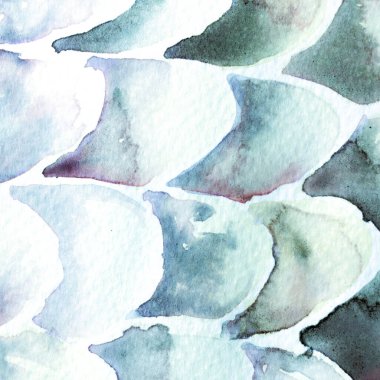 Turkuaz Mavi Yılan Tasarımı. Suluboya El Çizilmiş Piton Yazısı. Kobra Derisi Egzotik Doku. Geometrik Yılan Arkaplanı. Zehir ve Yılan derisi. Suluboya El Boyalı Arkaplan.