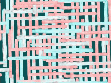 Bauhaus Kusursuz Düzen. Suluboya Geometrik Kırmızı Pembe Çizgiler Tasarımı. Sanat Organik Geo Arkaplanı. Büyük Sanatsal Asgari Baskı. Moda Eğlencesi Soyut Boyası Suluboya Renk Çizgileri.