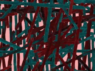 Bauhaus Kusursuz Düzen. Suluboya Geometrik Kırmızı Pembe Çizgiler Tasarımı. Sanat Organik Geo Arkaplanı. Büyük Çağdaş Küçük Yazdırma. Moda Eğlencesi Soyut Boyası Suluboya Renk Çizgileri.