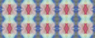 Sembol geometrik mayo deseni. Mavi, Kırmızı, Yeşil Pastel Eğlenceli Dikdörtgen İkat İlişkisi. Etnik Kusursuz Düzen. Kilim Rastgele Halı dokusu. Boyalı fırça Aztek arka planı. Suluboya Etnik Tasarım. 