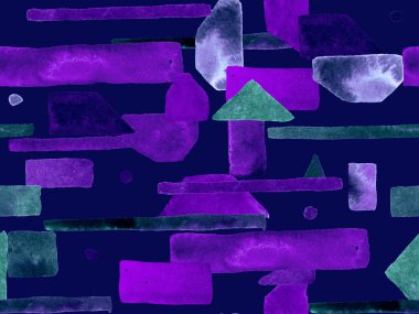 Bauhaus Kusursuz Düzen. Suluboya Geometrik İndigo, Mavi Çizgiler Tasarımı. Sanat Organik Geo Arkaplanı. Büyük Olağandışı Asgari Parmak izi. Moda Eğlencesi Soyut Boyası Suluboya Renk Çizgileri.