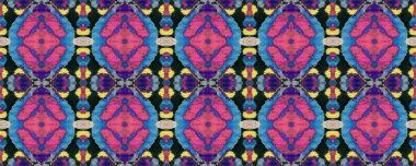 Fas Retro Doku. Yaz Mozaik Arkaplanı. Canlı Geometrik Mayo Kalıbı. Etnik Kusursuz Düzen. Yeşil, Mavi ve Sarı Portekiz Ikat Anlaşması. Suluboya Etnik Tasarım.