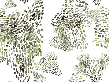 Portakal rengi, kusursuz hayvan deseni. Suluboya el izi. Afrika egzotik kamuflajı. Geometrik suluboya arka plan. Vahşi hayvan kürkü dokusu. Suluboya El Boyalı Cilt Deseni.