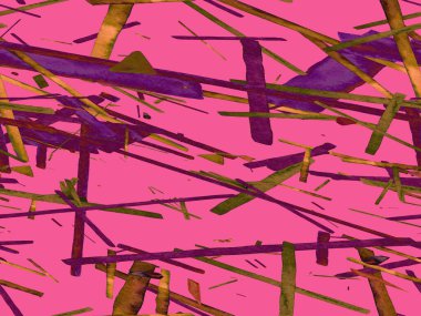 Bauhaus Kusursuz Düzen. Suluboya Geometrik Kırmızı Pembe Çizgiler Tasarımı. Sanat Organik Geo Arkaplanı. Büyük Moda Asgari Baskı. Moda Eğlencesi Soyut Boyası Suluboya Renk Çizgileri.