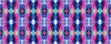 Kilim Rastgele Halı dokusu. Mavi, Kırmızı, Mor Pastel Eğlenceli Dikdörtgen İkat İlişkisi. Etnik Kusursuz Düzen. Boyalı fırça Aztek arka planı. Suluboya Etnik Tasarım. Sembol Geometrik Mayo Şablonu. 