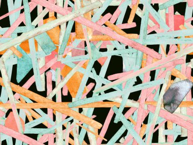 Bauhaus Kusursuz Düzen. Suluboya Geometrik Kırmızı Pembe Çizgiler Tasarımı. Sanat Organik Geo Arkaplanı. Büyük Sanatsal Asgari Baskı. Moda Eğlencesi Soyut Boyası Suluboya Renk Çizgileri.