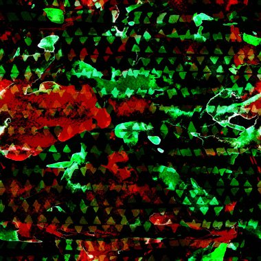 Üçgen desen. Pembe ve mavi geometri arka planı. Yarım ton hister dokusu. Geometrik grafik tasarım. El çizimi mürekkep izi. Tek renkli üçgen, dikişsiz desen. Eski baskı.