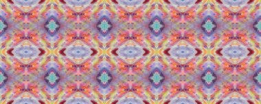 Boyalı fırça Aztek arka planı. Sembol geometrik mayo deseni. Mavi, Kırmızı, Yeşil Pastel Eğlenceli Dikdörtgen İkat İlişkisi. Etnik Kusursuz Düzen. Kilim Rastgele Halı dokusu. Suluboya Etnik Tasarım. 