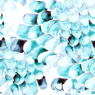 Mavi Turkuaz Yılan Kusursuz Şablon. Suluboya El Çizilmiş Piton Yazısı. Kobra Derisi Egzotik Doku. Geometrik Yılan Arkaplanı. Zehir ve Yılan derisi. Suluboya El Boyalı Döşeme Deseni.