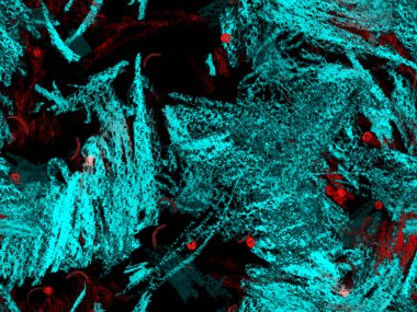 Yaratıcı Boya Başlığı. Mavi 'de Sevimli Büyük Olağandışı Geometrik Desen Yatay Şablon için İndigo Arkaplanı. Büyük Yaratıcı Asgari Yazdırma. Soyut Boya Başlığı.