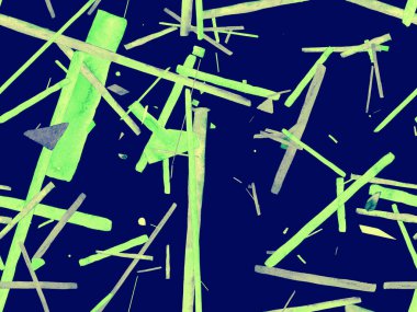 Bauhaus Kusursuz Düzen. Suluboya Geometrik İndigo, Mavi Çizgiler Tasarımı. Sanat Organik Geo Arkaplanı. Büyük Modern Asgari Baskı. Moda Eğlencesi Soyut Boyası Suluboya Renk Çizgileri.