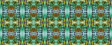 Sembol geometrik mayo deseni. Mavi, Kırmızı, Yeşil Pastel Eğlenceli Dikdörtgen İkat İlişkisi. Etnik Kusursuz Düzen. Boyalı fırça Aztek arka planı. Suluboya Etnik Tasarım. Kilim Halı Rastgele Dokusu. 