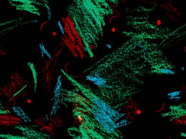 Soyut Başlık Deseni. Yatay Şablon için Yeşil Arkaplanda Şirin Büyük Sıradışı Geometrik Desenli. Büyük Yaratıcı Asgari Yazdırma. Sanatsal Başlık Deseni.