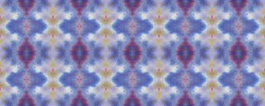 Boyalı fırça Aztek arka planı. Mavi, Kırmızı, Yeşil Pastel Eğlenceli Dikdörtgen İkat İlişkisi. Etnik Kusursuz Düzen. Sembol geometrik mayo deseni. Suluboya Etnik Tasarım. Kilim Halı Rastgele Dokusu. 