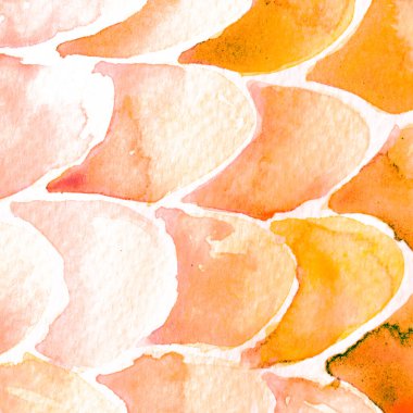 Bronz Portakal Yılan Tasarımı. Suluboya El Çizilmiş Piton Yazısı. Kobra Derisi Egzotik Doku. Geometrik Yılan Arkaplanı. Zehir ve Yılan derisi. Suluboya El Boyalı Arkaplan.