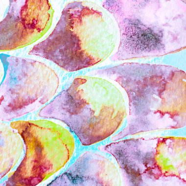 Leylak ve mor Yılan Tasarımı. Suluboya El Çizilmiş Piton Yazısı. Kobra Derisi Egzotik Doku. Geometrik Yılan Arkaplanı. Zehir ve Yılan derisi. Suluboya El Boyalı Arkaplan.