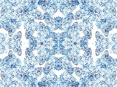 Çivit mavisi, kusursuz hayvan deseni. Suluboya el izi. Afrika egzotik kamuflajı. Geometrik suluboya arka plan. Vahşi hayvan kürkü dokusu. Suluboya El Boyalı Cilt Deseni.