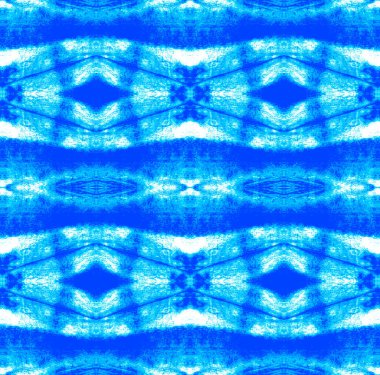 Boya desenli kravat. Suluboya el çizimi batik. Yaz mürekkebi Japon çizimi. El yapımı suluboya gömlek boya desenli. Aztek kaleydoskop dokusu. Indigo ve Blue Shibori pürüzsüz izler..