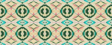 Suluboya Etnik Tasarım. Sembol geometrik mayo deseni. Kilim Rastgele Halı dokusu. Boyalı fırça Aztek arka planı. Beyaz, Teal ve Kırmızı Dikdörtgen İkat Uyumluluğu. Etnik Kusursuz Desen.