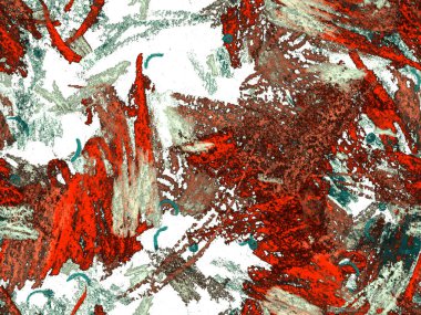 Yaratıcı Boya Başlığı. Kırmızı Üzerine Sevimli Büyük Çağdaş Geometrik Kusursuz Desen, Yatay Şablon İçin Pembe Arkaplan. Büyük Olağandışı Asgari Parmak izi. Soyut Boya Başlığı.