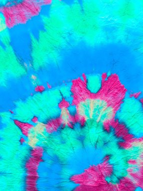 Psikedelik girdap tekstili. Hippi Batic. Canlı Haight San Francisco Swatch. Mavi ve İndigo Kravatlı Spiral Arka plan. Özgürlük Girdabı 'nı bağladı. Boho Boyalı Kıyafetler. Reggae Suluboya Efekti.