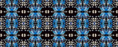 Canlı Geometrik Mayo Kalıbı. Etnik Kusursuz Düzen. Yılan Derisi Rastgele Doku. Suluboya Etnik Tasarım. Yaz Rhombus Arkaplanı. Siyah, Mavi, Yeşil Jeo Simetrik Ikat Uyumu.