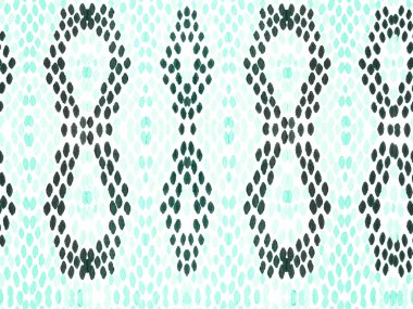 Yılan Derisi Rastgele Doku. Green ve Turkuaz Geo Simetrik Ikat Rapport. Suluboya Etnik Tasarım. Yaz Rhombus Arkaplanı. Canlı Geometrik Mayo Kalıbı. Etnik Kusursuz Desen.