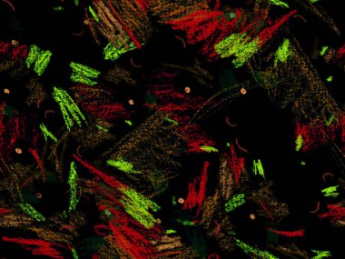 Güzel pastel boya dokusu. Kırmızı Üzerine Sevimli Büyük Moda Geometrik Kusursuz Desen, Yatay Şablon İçin Pembe Arkaplan. Büyük Modern Asgari Baskı. Moda Boya Dokusu.