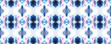 Boyalı Soyut Doku. Kimono Tile. Shibori Kusursuz Düzen. Suluboya Shoji Tasarımı. Kırmızı, Beyaz ve Mavi Organik Minimum Tekstil. Batik Kravat Boyası Sınırı. Sulu Boyalı Japon Arkaplanı.