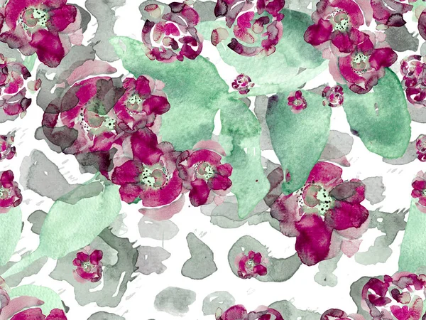 watercolor paint floral drawing, digital wallpaper