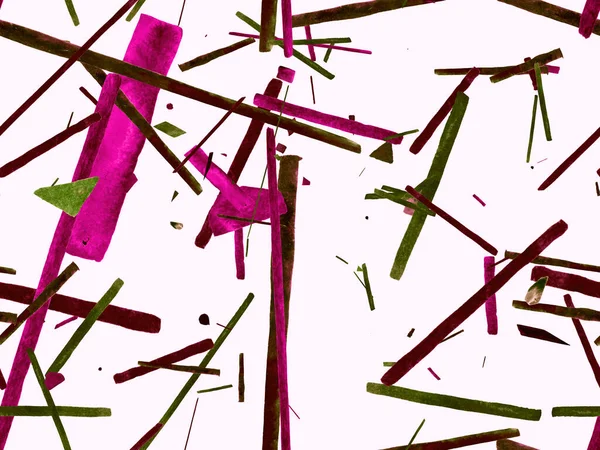 Bauhaus Kusursuz Düzen. Suluboya Geometrik Kırmızı Pembe Çizgiler Tasarımı. Sanat Organik Geo Arkaplanı. Büyük Moda Asgari Baskı. Moda Eğlencesi Soyut Boyası Suluboya Renk Çizgileri.