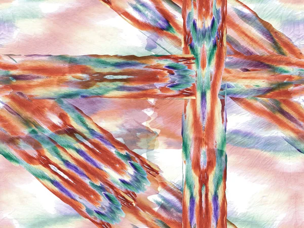 Kilim Native Background Геометрическая Модель Купальников Икат Этнический Дизайн Акварели — стоковое фото