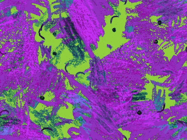 Modern Doodle Header. Yatay Şablon Mor Arkaplan Üzerine Şirin Büyük Modern Geometrik Kusursuz Desen. Büyük Olağandışı Asgari Parmak izi. Pastel Doodle Başlığı.