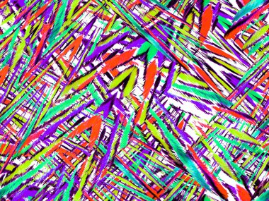 Suluboya Kamuflaj Tasarımı. Soyut Safari fayansı. Afrika deseni. Çizgili, kusursuz desen. Zebra Deri İzi. Hayvan kamuflajı arka planı. Geometrik hayvan dokusu. Klasik Mavi ve Su Menthe.