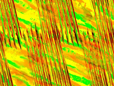 Çizgili, kusursuz desen. Geometrik hayvan dokusu. Hayvan kamuflajı arka planı. Afrika deseni. Yeşil ve Kırmızı Suluboya Kamuflaj Tasarımı. Soyut Safari fayansı. Zebra Derisi Yazdırma.