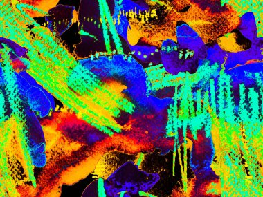 Sıvı, dikişsiz kiremit. Psikedelik Kâğıt. Suluboya kusursuz desen. Soyut Doku Arkaplanı. Klasik Doku İllüstrasyonu. Geometrik Suluboya Kumaş Tasarımı. Yeşil ve Kırmızı