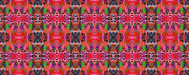 Kilim Rastgele Halı dokusu. Mavi, Kırmızı, Yeşil Pastel Eğlenceli Dikdörtgen İkat İlişkisi. Etnik Kusursuz Düzen. Boyalı fırça Aztek arka planı. Sembol geometrik mayo deseni. Suluboya Etnik Tasarım. 