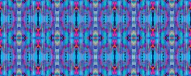 Kilim Rastgele Halı dokusu. Boyalı fırça Aztek arka planı. Mavi, Kırmızı, Siyah Pastel Eğlenceli Dikdörtgen İkat İlişkisi. Etnik Kusursuz Düzen. Sembol geometrik mayo deseni. Suluboya Etnik Tasarım. 