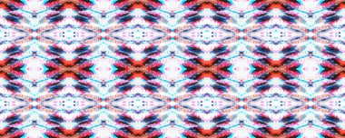 Kırmızı, Beyaz ve Mavi Organik Minimum Tekstil. Boyalı Soyut Doku. Batik Kravat Boyası Sınırı. Suluboya Japon Arkaplanı. Suluboya Shoji Tasarımı. Kimono Tile. Shibori Kusursuz Desen.