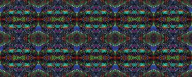 Sembol geometrik mayo deseni. Yılan Derisi Rastgele Doku. Boya fırçası Python arka planı. Etnik Kusursuz Düzen. Eğlenceli Dikdörtgen İkat Uyumu. Suluboya Etnik Tasarım. Kırmızı, Mavi ve Siyah