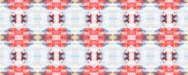 Suluboya Etnik Tasarım. Kırmızı, bej ve mavi boya fırçası Python arka planı. Etnik Kusursuz Düzen. Eğlenceli Dikdörtgen İkat Uyumu. Sembol geometrik mayo deseni. Yılan Derisi Rastgele Doku.