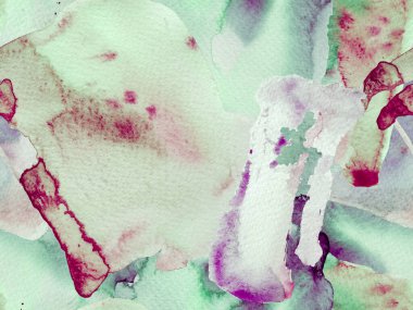 Yeşil ve Gri Psikedelik Kağıt. Geometrik Suluboya Kumaş Tasarımı. Sıvı, dikişsiz kiremit. Klasik Doku İllüstrasyonu. Suluboya kusursuz desen. Soyut Doku Arkaplanı.