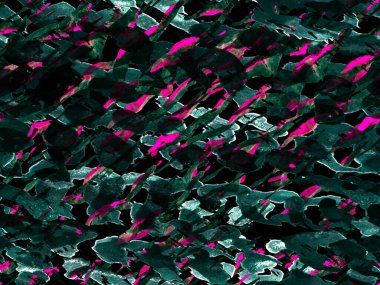 Afrika deseni. Çizgili, kusursuz desen. Zebra Deri İzi. Hayvan kamuflajı arka planı. Suluboya Kamuflaj Tasarımı. Soyut Safari fayansı. Siyah ve Aqua Menthe Yeşil Geometrik Hayvan Dokuları.