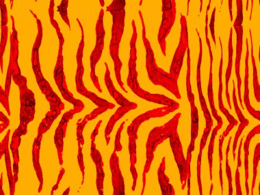 Zebra Deri İzi. Hayvan kamuflajı arka planı. Afrika deseni. Çizgili, kusursuz desen. Geometrik hayvan dokusu. Altın sarısı suluboya kamuflaj tasarımı. Soyut Safari Döşemesi.