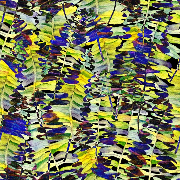 Abstracte Bloemen Aquarel Naadloze Achtergrond Modern Chaotisch Patroon — Stockfoto