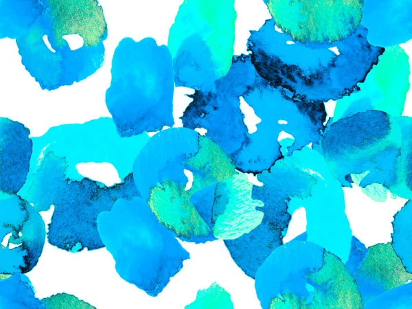 Bio Jasmin无缝图案 夏季复古背景 花Ayurveda模式 经典的蓝色和靛蓝活力樱花和茉莉花印花 水色柑橘橙花叶花 — 图库照片
