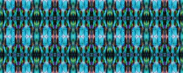 Paintbrush Aztekischen Hintergrund Kelimteppich Zufällige Textur Chevron Geometrisches Bademodenmuster Blaues — Stockfoto