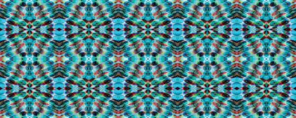 Aquarel Etnisch Ontwerp Chevron Geometrische Badmode Patroon Schilderkwast Azteekse Achtergrond — Stockfoto