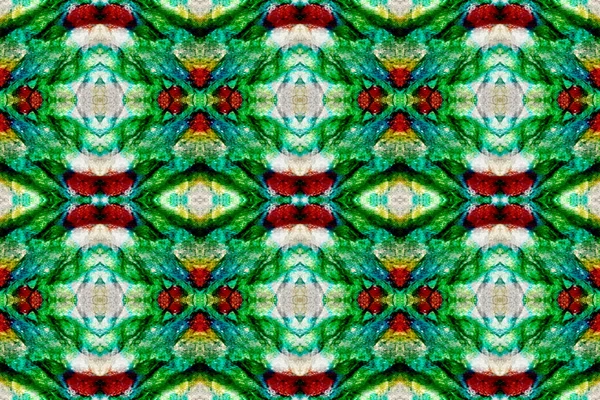 Aquarell Ethnic Design Chevron Geometrisches Bademodenmuster Paintbrush Aztekischen Hintergrund Grün — Stockfoto