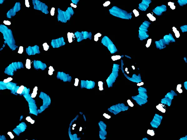 Bezszwowy Wzór Pająka Ręcznie Narysowany Wzór Pająka Klasyczny Niebieski Indygo — Zdjęcie stockowe